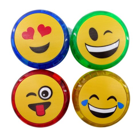 Yo-Yo játék zacskóban, elemes, emoji, 82744