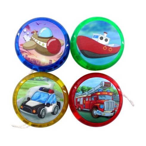 Yo-Yo játék zacskóban, elemes, járművek, 82745