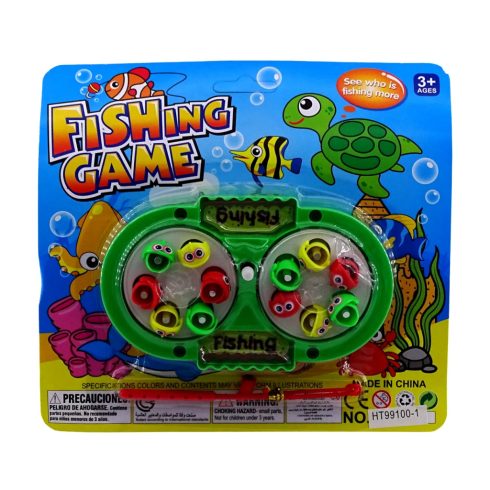 Horgász játékszett lapon, mágneses, 82825