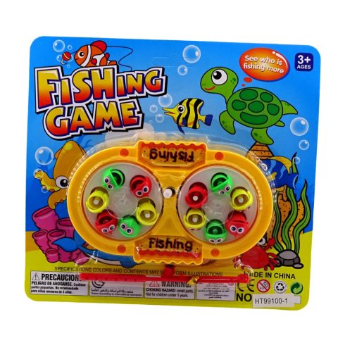 Horgász játékszett lapon, mágneses, 82825