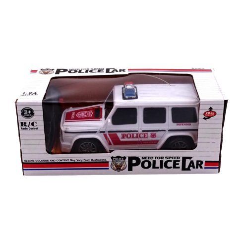 RC távirányítós rendőrautó dobozban, 2 csatornás, 82831