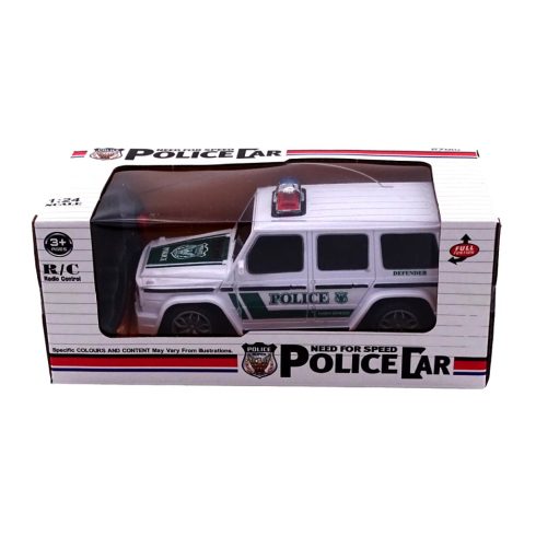 RC távirányítós rendőrautó dobozban, 2 csatornás, 82831