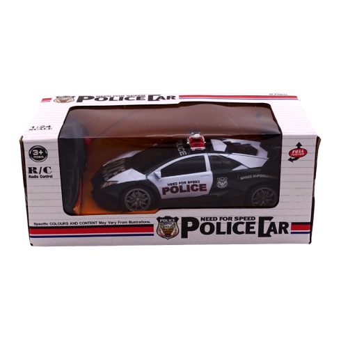 RC távirányítós rendőrautó dobozban, 2 csatornás, 82832