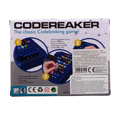 Kódtörő társasjáték szett dobozban, 82877