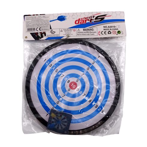 Darts játékszett zacskóban, mágneses, 25 cm, 82887