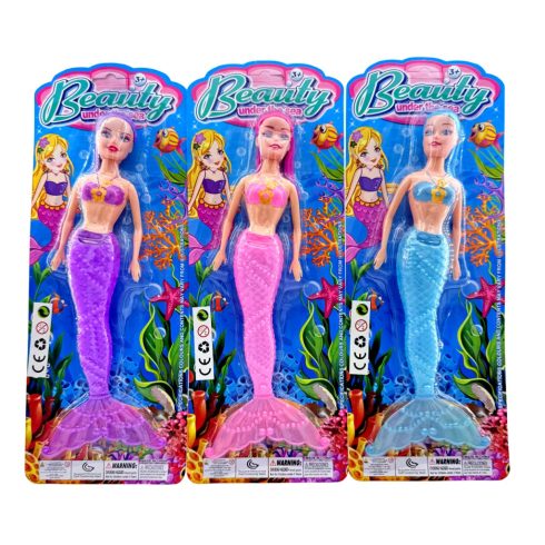 Sellő baba lapon, elemes, 82889