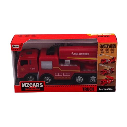 Tűzoltóautó dobozban, fém, 82895