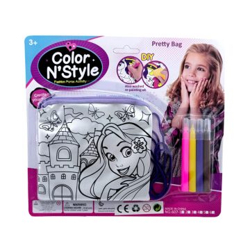 Táska színezős játékszett lapon, 82919