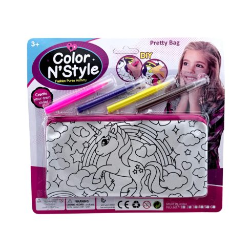 Táska színezős játékszett lapon, 82920