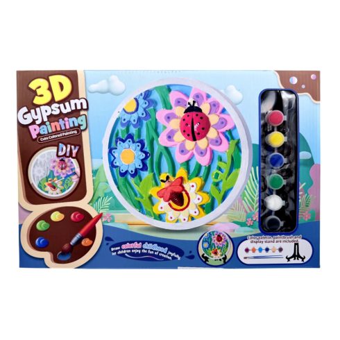 Gipszkifestő játékszett dobozban, rovarok, 82929