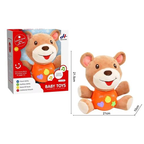 Maci bébijáték dobozban, elemes, 82973