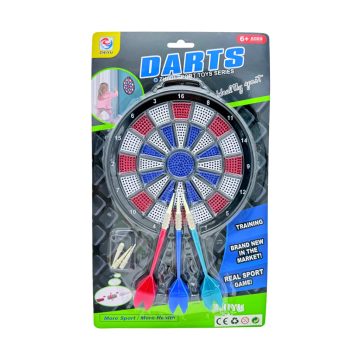 Darts játékszett lapon, 18 cm, 82989