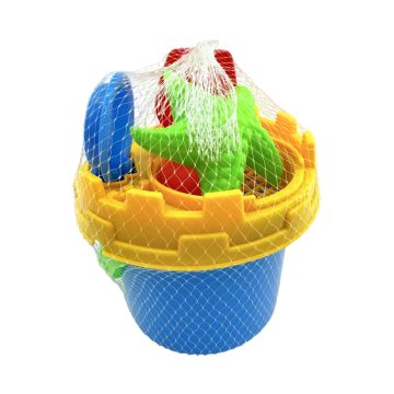 Homokozó formák + vödör játékszett hálóban, 82994
