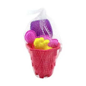 Homokozó formák + vödör játékszett hálóban, 82995