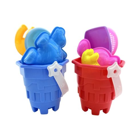 Homokozó formák + vödör játékszett hálóban, 82995