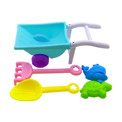 Homokozó játékszett talicskával hálóban, 82999