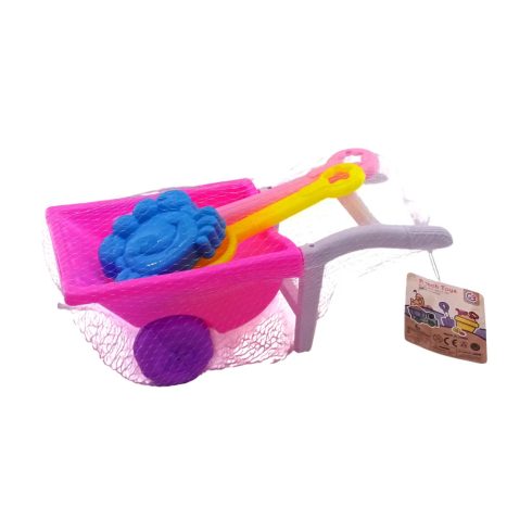 Homokozó játékszett talicskával hálóban, 82999