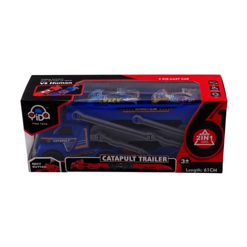 Katapult kamion játékszett dobozban, 83002