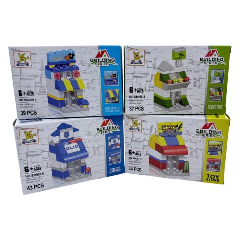 Építőjáték dobozban - épületek - 90166