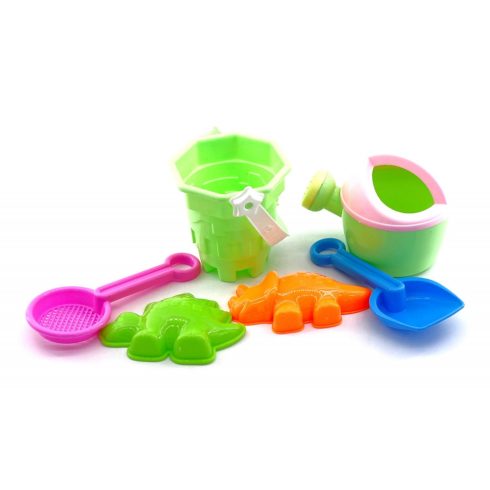 Homokozó szett + vödör hálóban - 90277