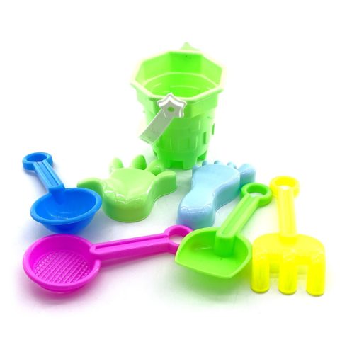 Homokozó szett + vödör hálóban - 90286