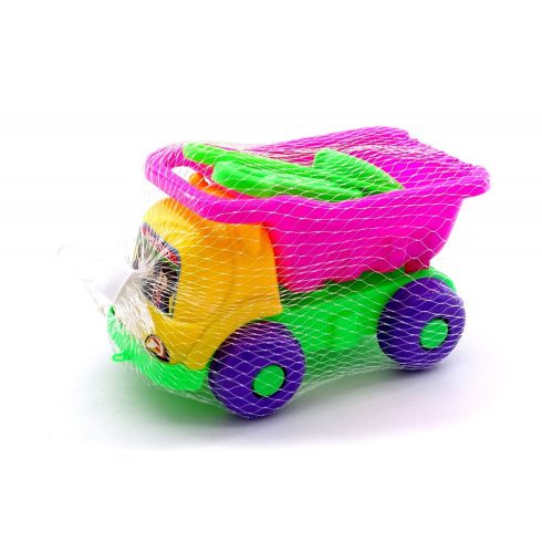 Homokozó szett + dömper hálóban - 90291