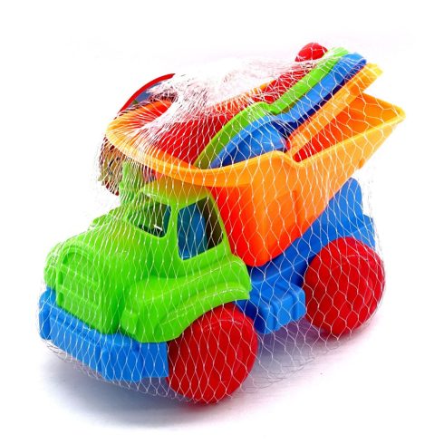 Homokozó szett + dömper hálóban - 90295