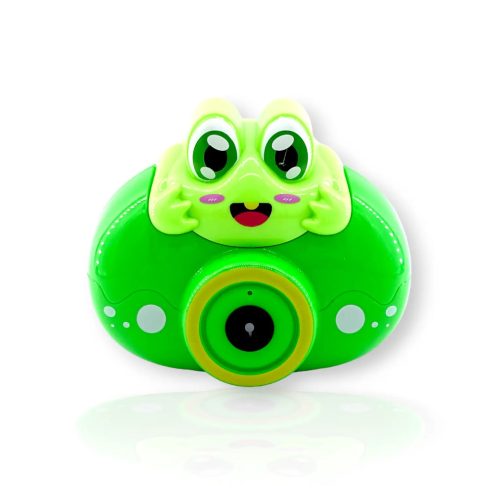 Buborékfújó kamera, békás, elemes dobozban - 90309