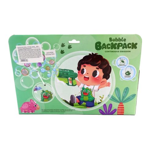 Dinós Buborékfújó dobozban, elemes, 17 cm, 90332