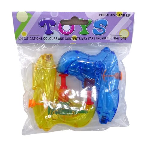 Vízipisztoly zacskóban - 14 cm - 2 darabos csomag - 90380