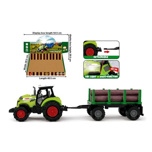 Elemes utánfutós traktor displayben - 90497