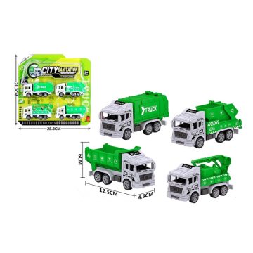 Kukásautó lapon - 4 darabos játékszett - 90508