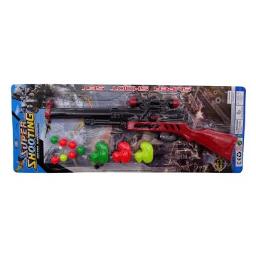 Puska játékszett lapon, kacsás, 90552