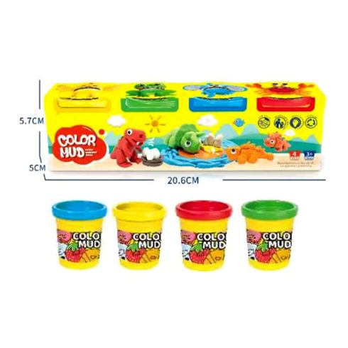 Gyurma szett dobozban - 4 darabos - 90556