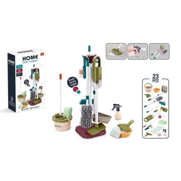 Elemes takarító játékszett dobozban - 90637