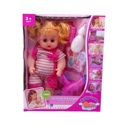 Elemes baba játékszett dobozban - 90650