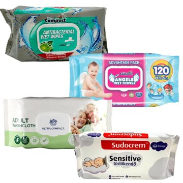 Nedves törlőkendők, családi higiénia