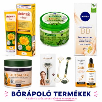 Bőrápoló krémek, szérumok, kiegészítők